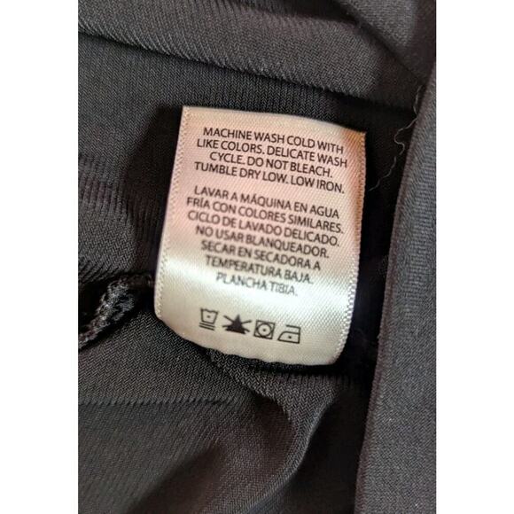 GEORGE Women’s Shirt Blouse Black Short Sleeve Ruched Twist V-Neck Size Medium - Picture 5 of 6